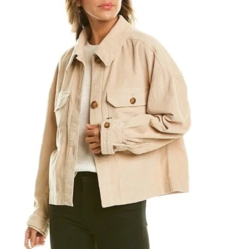 7 for All Mankind Corduroy Oversized Cropped Shirt‎ Jacket